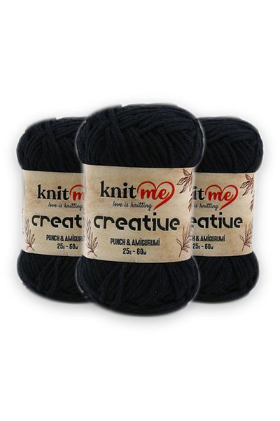 knitme Creatıve 25 Γρ 3'λιπ Τσάντα %100 Βαμβάκι Amigurumi Punch Χειροποίητο Νήμα Taka Yarn (1002)