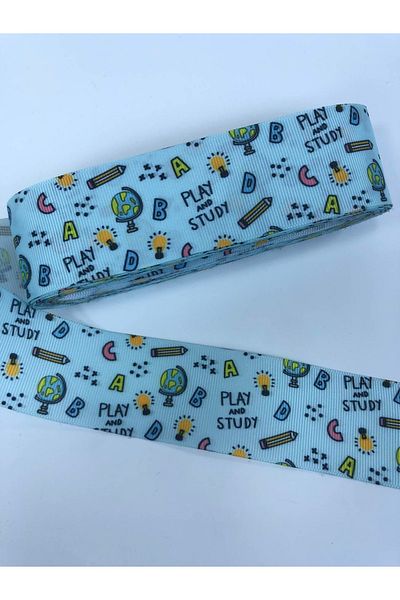 Hobigram Water Green Play And Study Κορδέλα Grosgrain με μοτίβο Η τιμή είναι για 1 μέτρο – Κορδέλα, Κομψό Σχέδιο – Κορδέλα