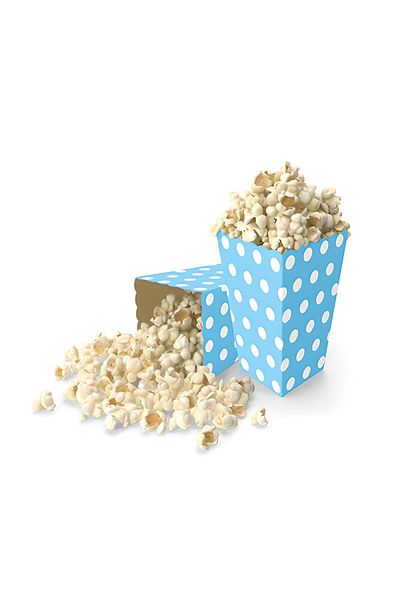 Mini Parti Blue Polka Dot 8-Piece Corn Box