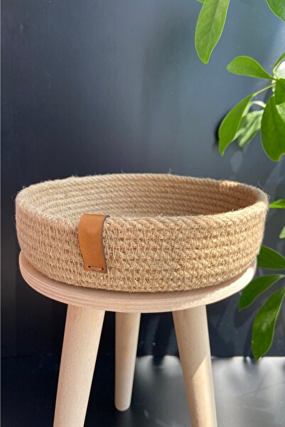 AHMETOGLUS سلة خوص متعددة الأغراض مصنوعة يدوياً بحجم متوسط