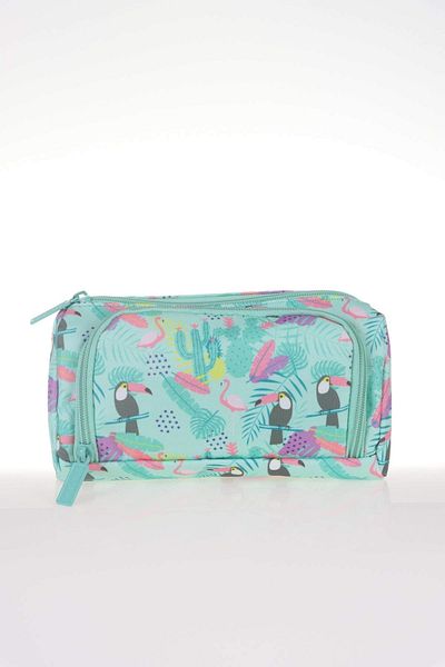 KAUKKO Nature Plump Pencil Bag Parrot (k2340)