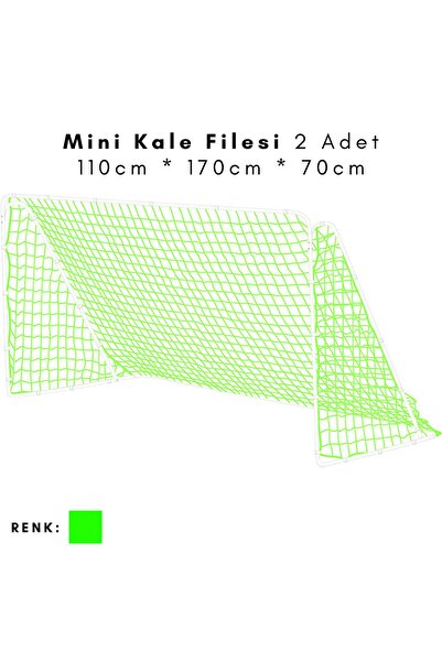 ÖZBEK Minyatür Kale Filesi - Mini Kale Ağı 110 x 170 x 70cm 2 Adet File