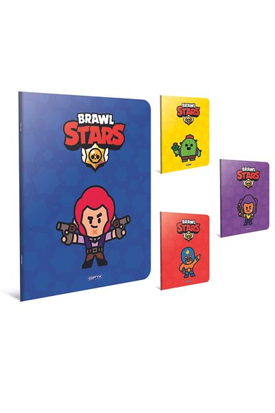 Gıpta دفتر ملاحظات بغطاء من الورق المقوى من Brawl Star Tel.a4-60 ورقة مخططة (قطعة واحدة)