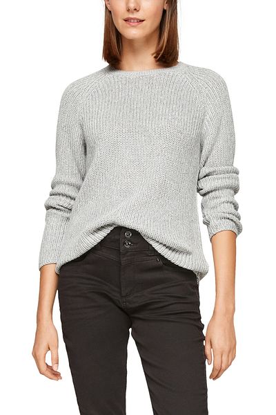 QS by s.Oliver Pullover - Grau - Figurbetont
