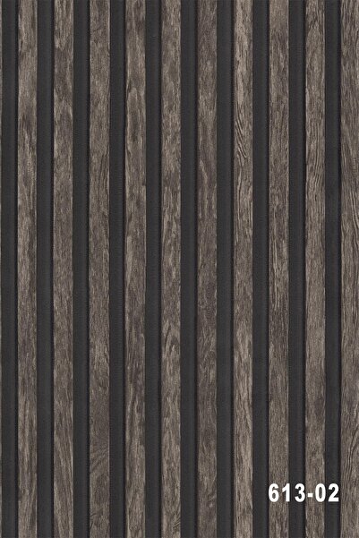 İnci Concept Decowall Salda 613-02 Lambiri Panel Ahşap Duvar Çıtası Desenli Vinil Duvar Kağıdı 16,50 M²