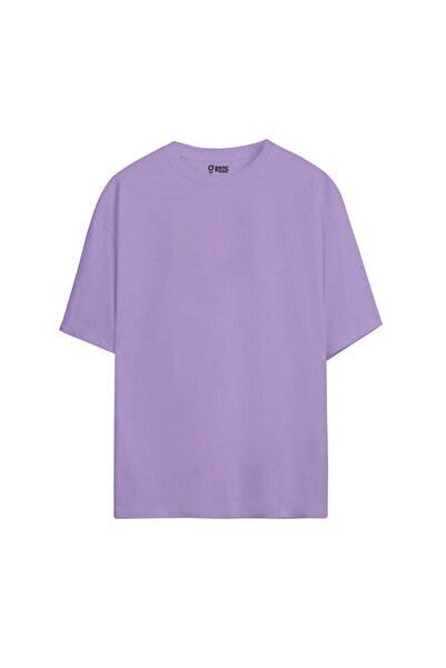 Genel Markalar Lila Oversize T-shirt
