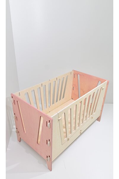 RealWood Ahşap Çok Fonksiyonlu 6 In 1 Sallanan Çocuk Beşik, Anne Yanı, Karyola, Koltuk Ve Çalışma Masası