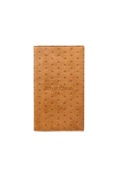 ankara menü 1 Piece Leather Account Pad Box Printed Change Ticket Single Pocket Color Options