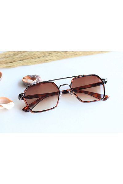 LOOKUP Unisex Sunglasses Uv 400 Protected New Fashion 2022 Leopard Frame Brown Glass Vintage