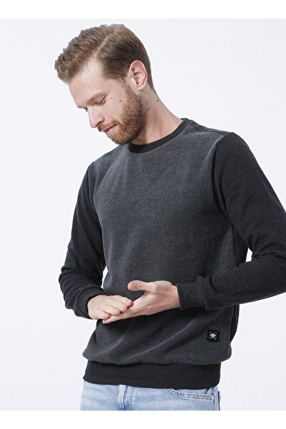 Lee Cooper Gray Men's Sweatshirt 231 cm 241012   Newdiaço Crew Neck