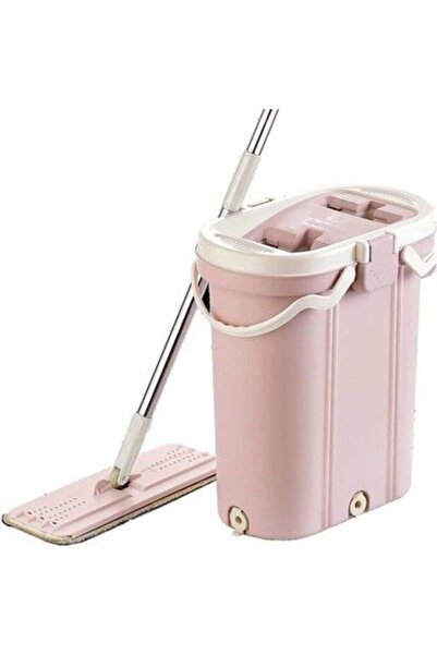 VİP AHMET Premium Tablet Mop Temizlik Seti 14 Lt + 4 Lü Yedek Bez Seti duvar-...