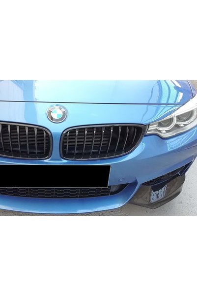 HasAkman Bmw F36 4 Serisi M  Uyumlu Technic Ön Flap Set Piona Black 2014 Ve Ü...