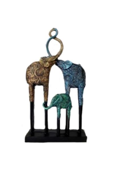 Tual Hobi Sanat Tual Hobi Dekoratif Fil Ailesi Biblo