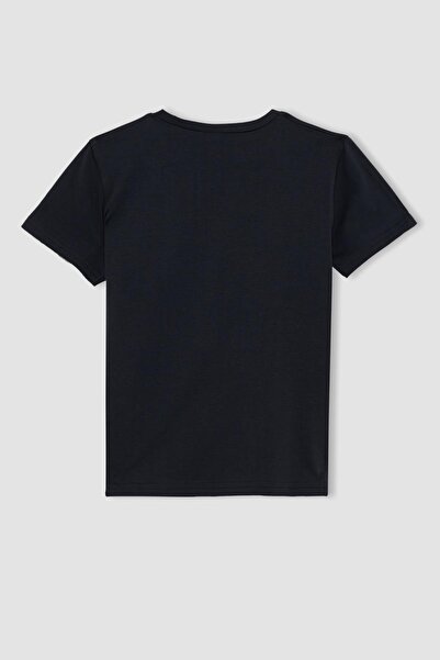 DeFacto Μπλουζάκι με κοντό μανίκι για αγόρι με λαιμόκοψη