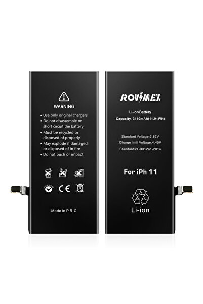 Rovimex Apple Iphone 11 Batarya Pil - 3110 Mah