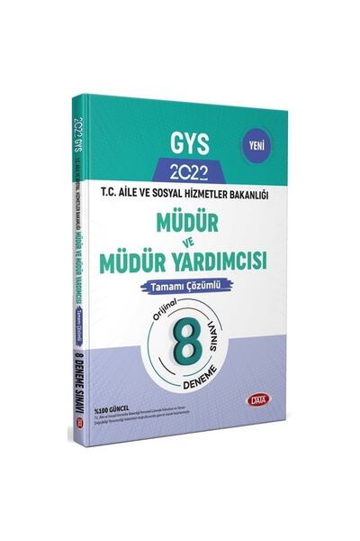 Data Yayınları Ys Aile Sosyal Hizmetler Bakanlığı Müdür Ve Yardımcısı 8 Denem...