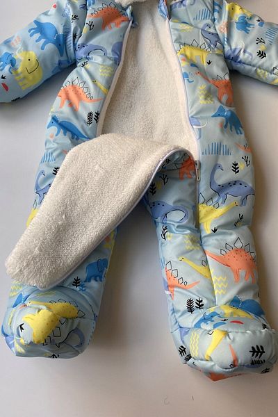PODİUM GİYİM Welsoft Cosmonaut with New Season Cute Elephant & Dinosaur Patterned Booties