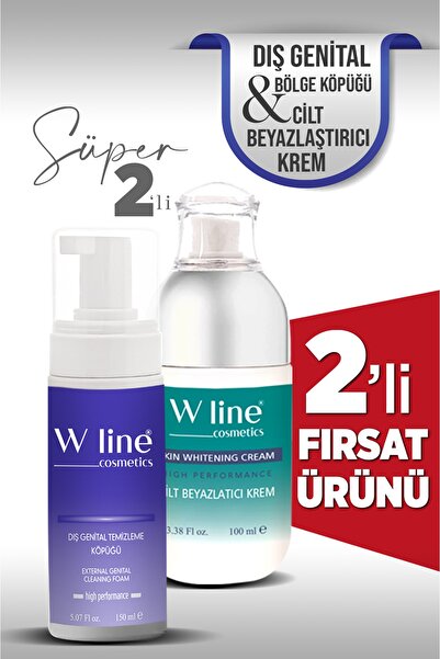 wline Genital Bölge Koku Akıntı Giderici Intim + Renk Açıcı Beyazlatıcı Krem