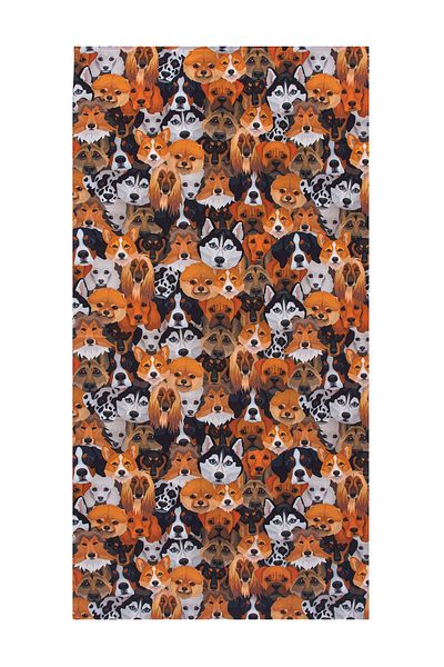 FARM ANİMALS Πετσέτα θαλάσσης Unisex με στάμπα Lazzy Dogs