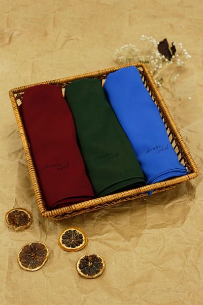 Armine Trend Medina Silk Shawl - Set of 3 - Atsmıs-1005-1010-1014