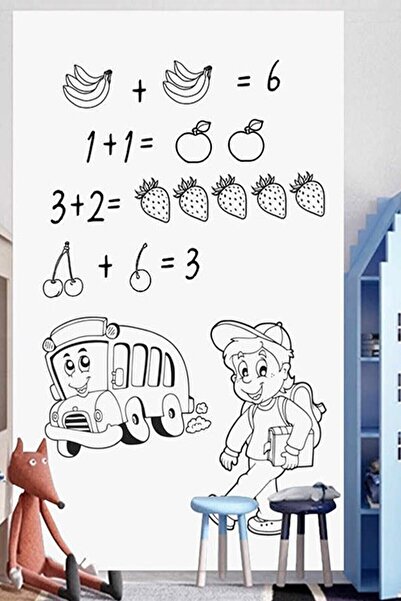 AYACO Duvara Yapışan Yapışkanlı Beyaz Yazı Tahtası Sticker Board 1430