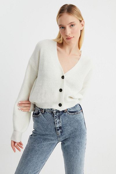 ALEXANDERGARDI V-Neck Buttoned Knitwear Cardigan (b22-5753)