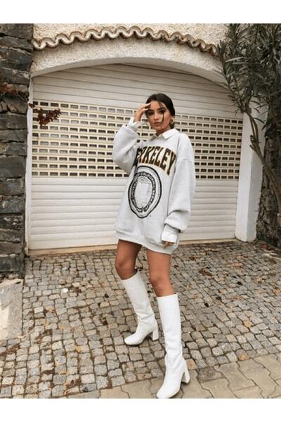 Genel Markalar LUNAVISITA Lilyam Trend Ahmet Berkeley Oversize Sweatshirt 1226