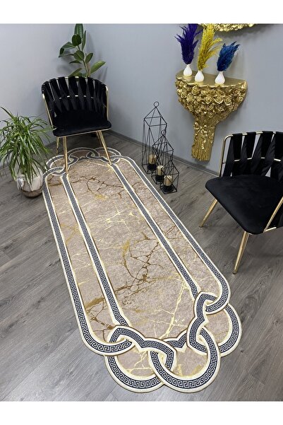 Capri Vizon Gold Kaymaz Deri Taban, Makinada Yıkanabilir, A Kalite Ürün