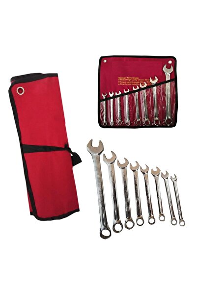 rigour 14 Parça Düz Yıldız Kombine Anahtar Takımı 8-24mm Mat A-kalitee