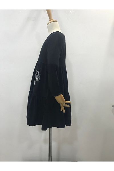 Çikoby Girl's Floral Embroidered Dress