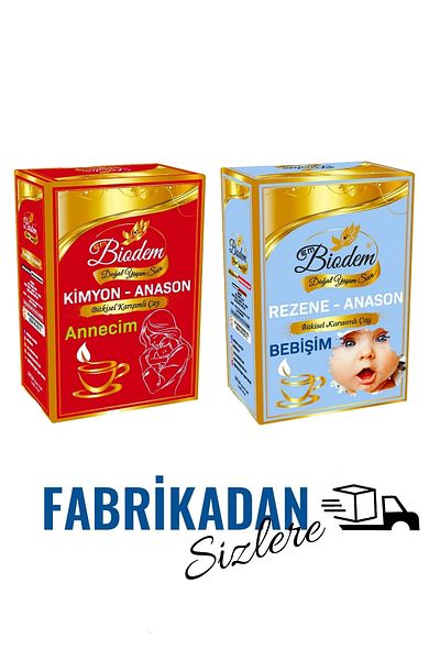 Embiodem Kimyon Herbal Tea with Anise - 30 Filtered Bags, 2 Boxes