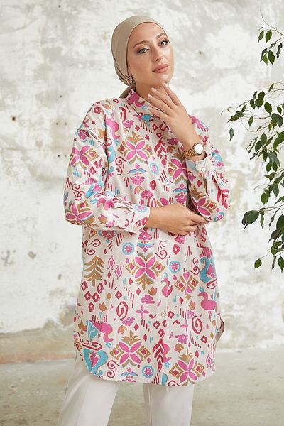 InStyle Pink Royal Multi Shape Shirt