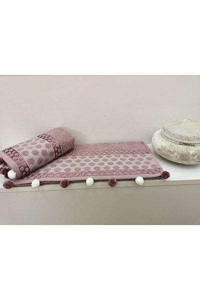 Kardelen 100% βαμβακερή μαλακή πετσέτα - Pompom Dowry Hand Face