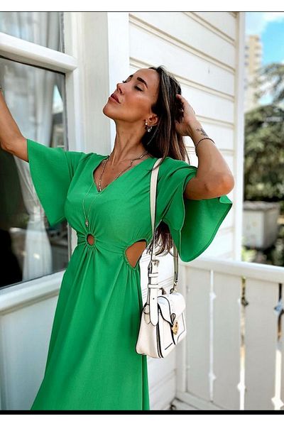 Winmoda34 Φόρεμα με ψηλή μέση