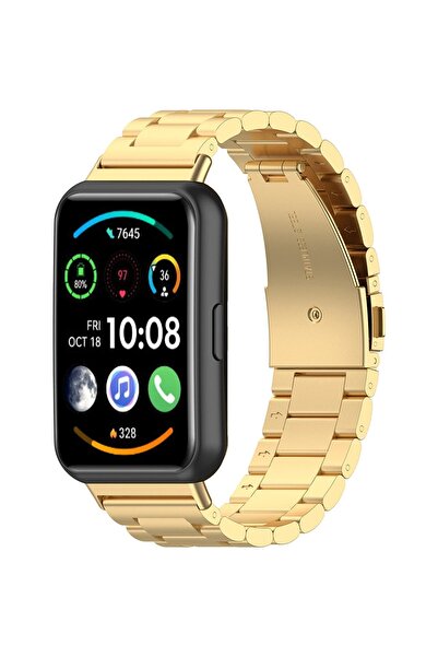 Mi7a Huawei Watch Fit 2 Metal Baklalı Kordon Paslanmaz Çelik Kayış