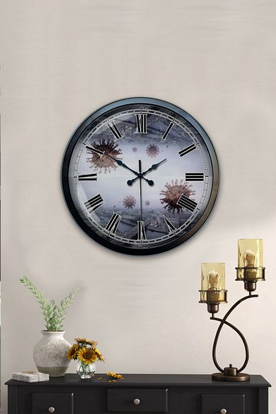 Kasva Concept 40 cm Black Metal New World Wall Clock
