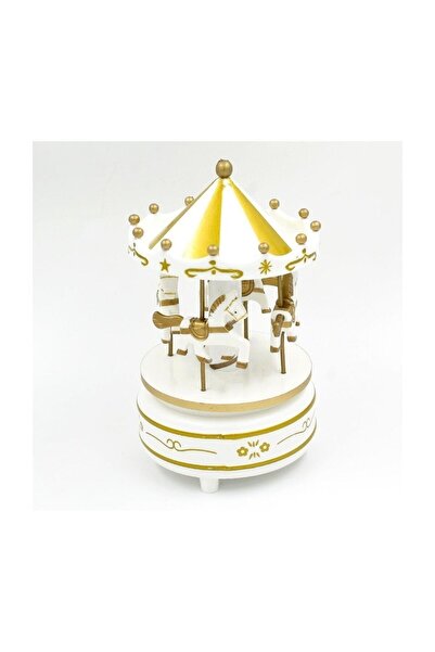 Genel Markalar Nostaljik Atlı Karınca Gold Müzik Kutusu Hediyelik Eşya