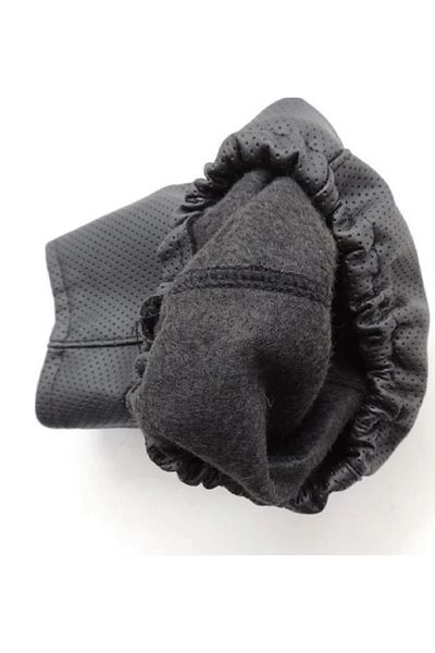 Vts Körük Universal Gear Shift Bellows Perforated Leather Compatible with All Vehicles Elastic Perforated Leather Black Stitching