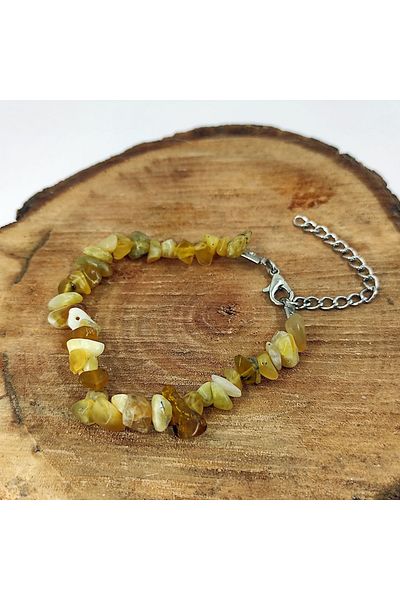 ByKolyeucum Opal Stone Broken Natural Stone Bracelet
