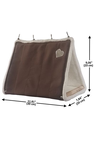Cuddly Large Size Brown+cream Parrot - Rodent Hammock
