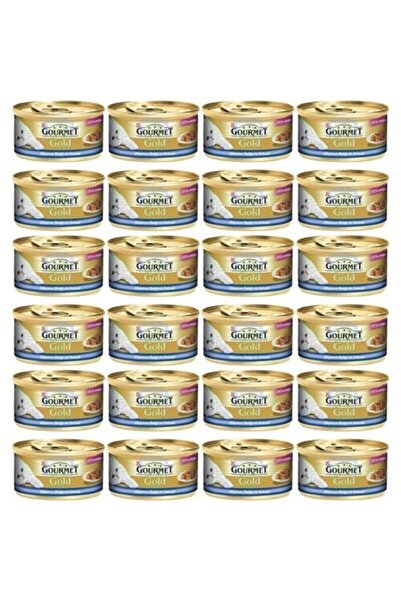 Gourmet Gold Balık Ve Ispanak Çifte Lezzet Kedi Konservesi 85 gr X 24 Adet