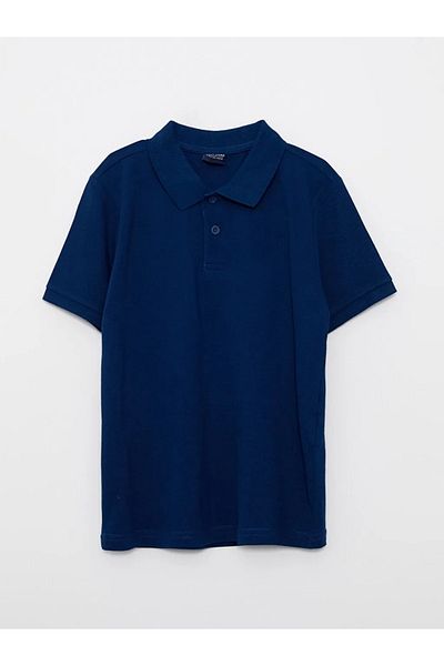 LC Waikiki Polo Neck Basic Short Sleeve Cotton Boy's T-Shirt