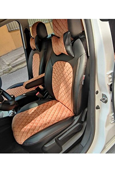 AKINCI لـ Dacia Duster 2018 2021 ظهر خلفي 2 في 1 أرضية تان مطرزة باللون الأسو...