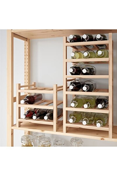 IKEA Hutten Şaraplık Masif Ahşap 30x30x34cm