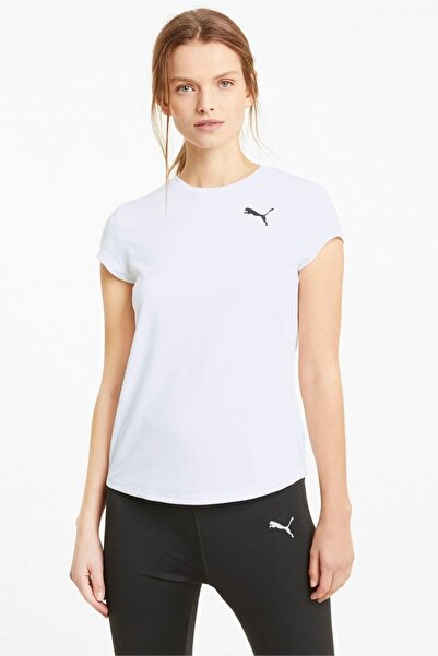 Puma Γυναικείο λευκό αθλητικό μπλουζάκι Active Tee 586857   02