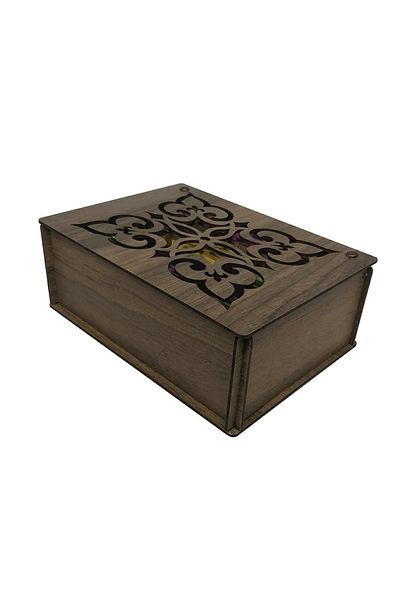 eryatex Decorative Gift 9 Compartment Wooden Tea Box Bag Herbal Tea Storage Box Tea Box-gediz