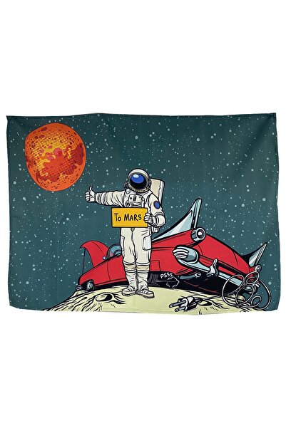 MODAZEY To Mars Desenli Duvar Halısı