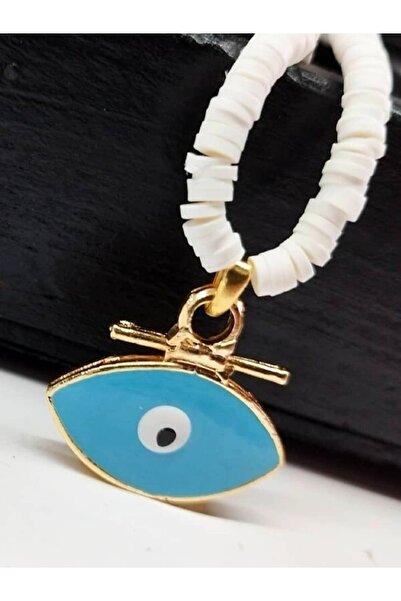 ESUSO قلادة نسائية بتفاصيل عين فيمو