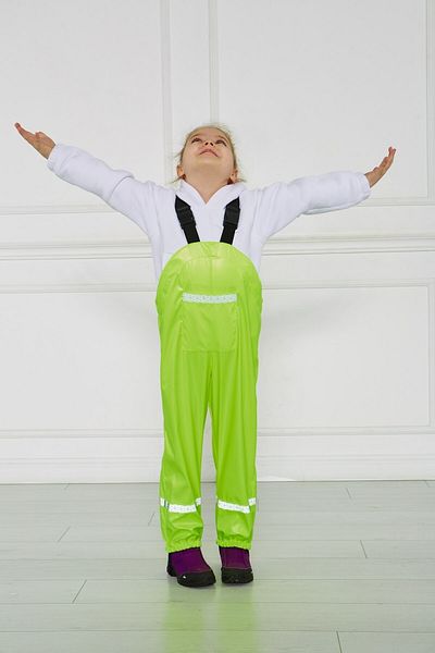 GÖKÇECİK TEKSTİL Children's Neon Yellow Rainsuit Kidsabu