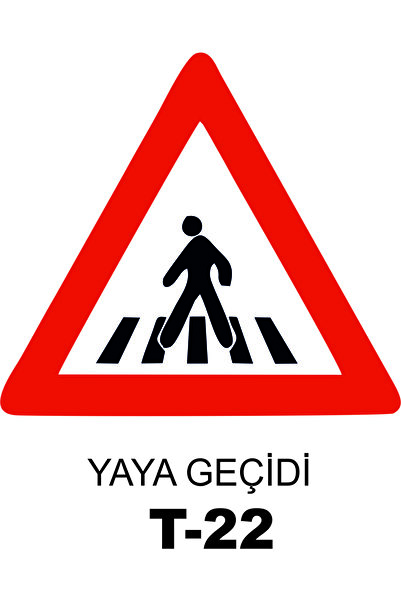 Yıldırım Yaya Geçidi Trafik Levhası